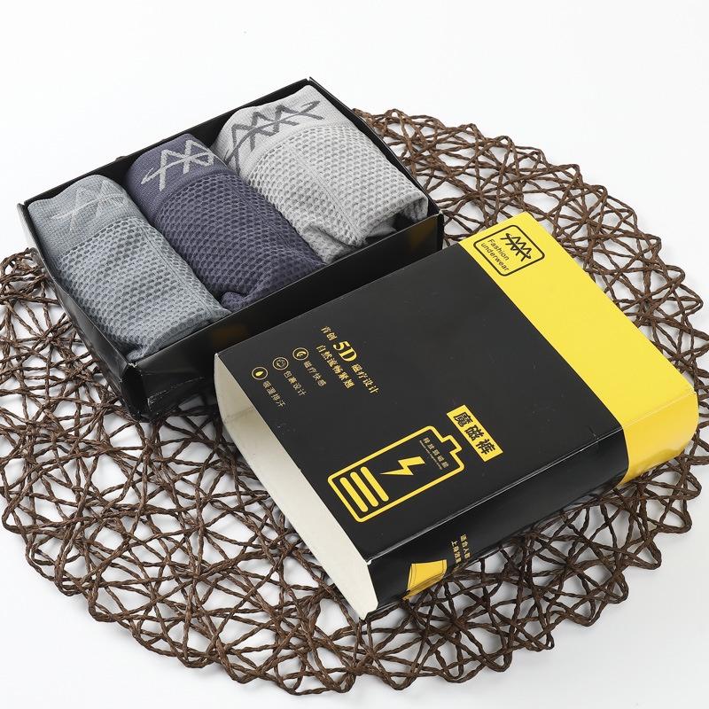 Hộp 3 quần lót nam đùi cotton co giãn 4 chiều QN01