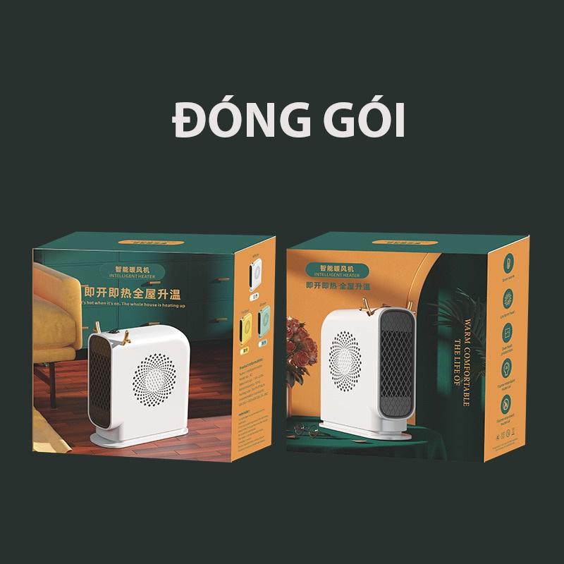 Quạt sưởi ấm mini để bàn Q124 công suất 500-1000W, máy sưởi chạy êm, 1 đổi 1 trong 7 ngày