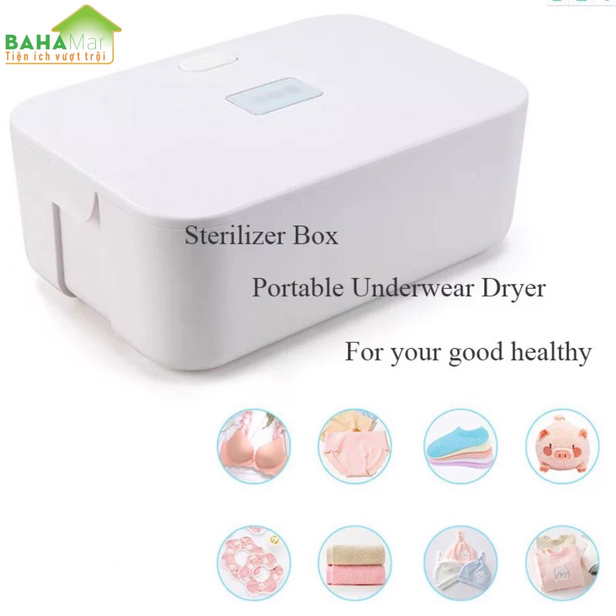 MÁY SẤY VÀ KHỬ TRÙNG DIỆT KHUẨN GIA ĐÌNH - HỘP TIỆT TRÙNG DI ĐỘNG BAHAMAR với tính năng diệt khuẩn vô trùng đảm bảo