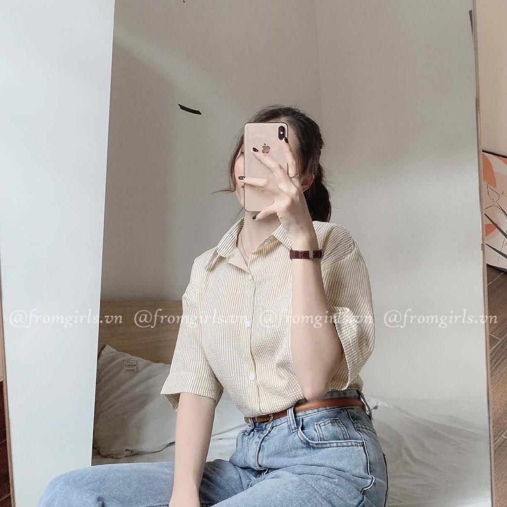 Áo sơ mi vải xốp mềm mại thời trang NIEVE