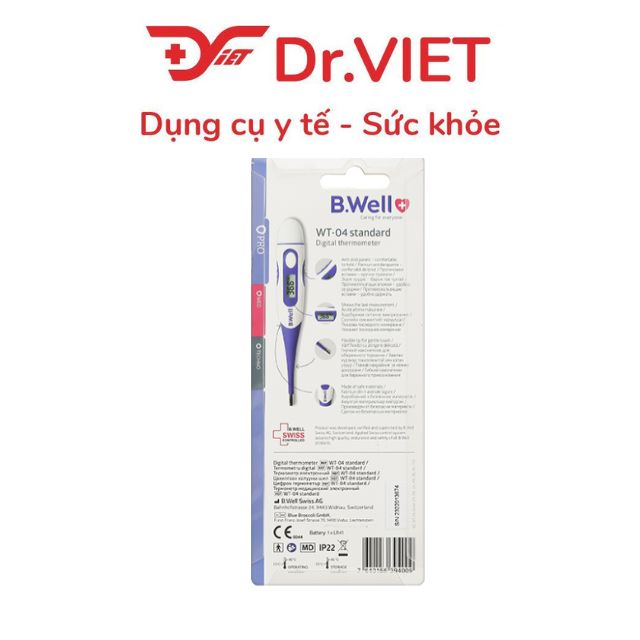 Nhiệt kế điện tử B.Well Swiss WT-03 Base