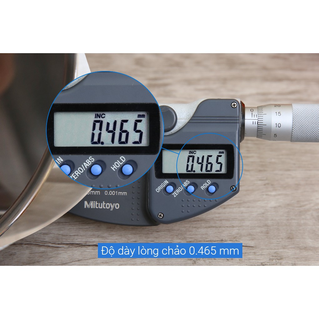Nồi Inox 430 Fivestar Standard 3 Đáy Nắp Kính- Nồi Luộc Gà Cao Cấp Đủ Các Kích Thước- Dùng Được Các Loại Bếp- Hàng Chính Hãng