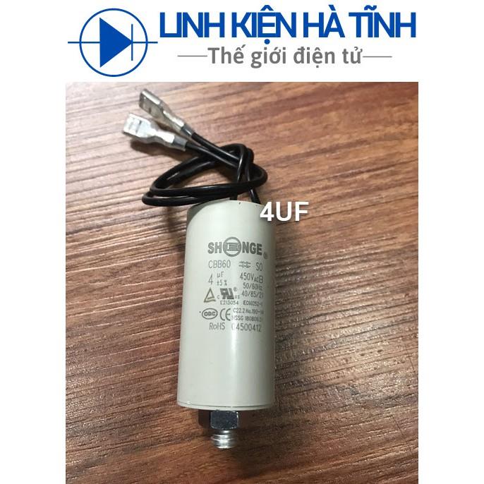 Tụ điện tủ lạnh có vít CBB65D 3UF 4UF Tụ khởi động mới tụ 3uf tụ 4uf