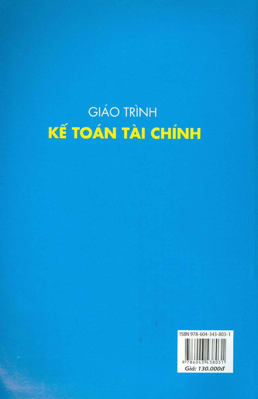 Giáo trình Kế toán tài chính