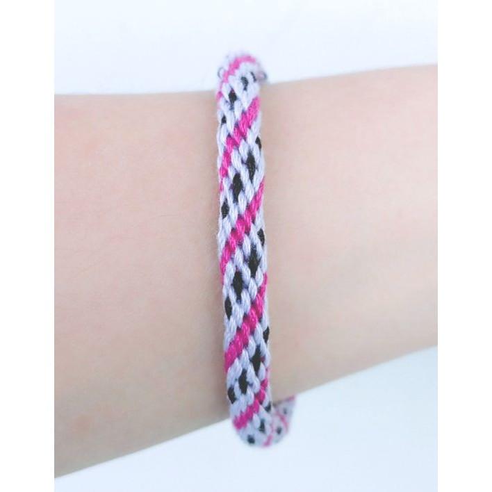 Vòng tay vòng chân may mắn - chấm - Wendy-Friendship bracelet -Vòng tay tình bạn-Vòng tay bạn bè handmade DIY