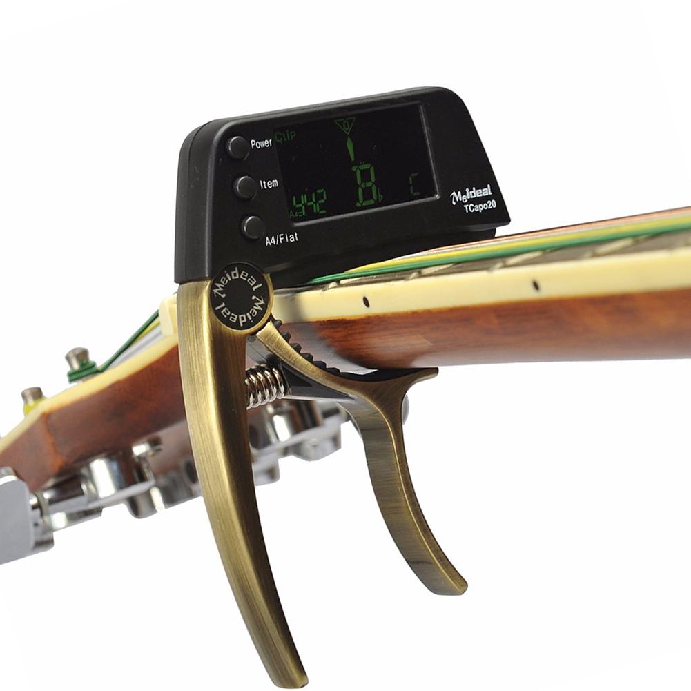 Acoustic Guitar Capo Quick Change Key Guitar Capo Tuner for Electric Guitar Parts Bass Ukulele