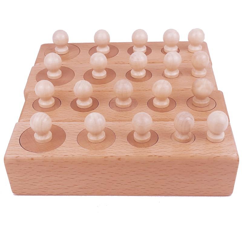 Bộ Núm trụ Đồ Chơi Giáo Dục Sớm - Giúp Phát Triển Kỹ Năng Cho Trẻ