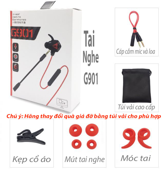 Tai nghe gaming có mic G901 -  Hàng Nhập Khẩu