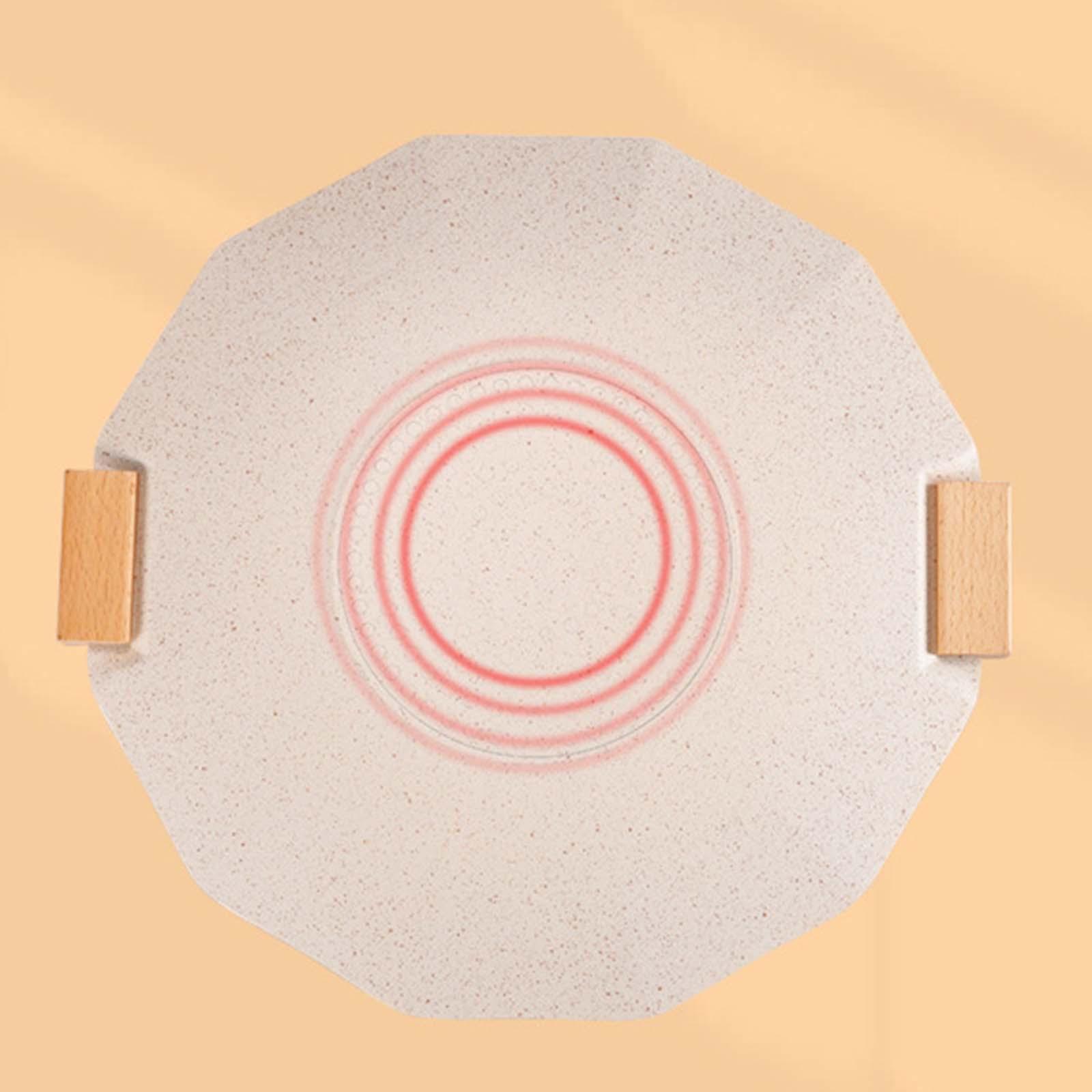 Korean Style Barbecue Grill Pan 34cm Easily Clean Indoor Outdoor Use Round