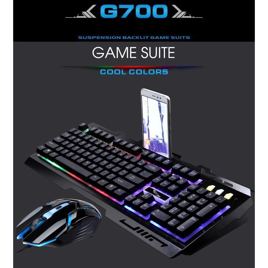 ĐƠN 99K_Bộ Bàn Phím Game Thủ Kèm Chuột Thiết Kế Độc Đáo G700