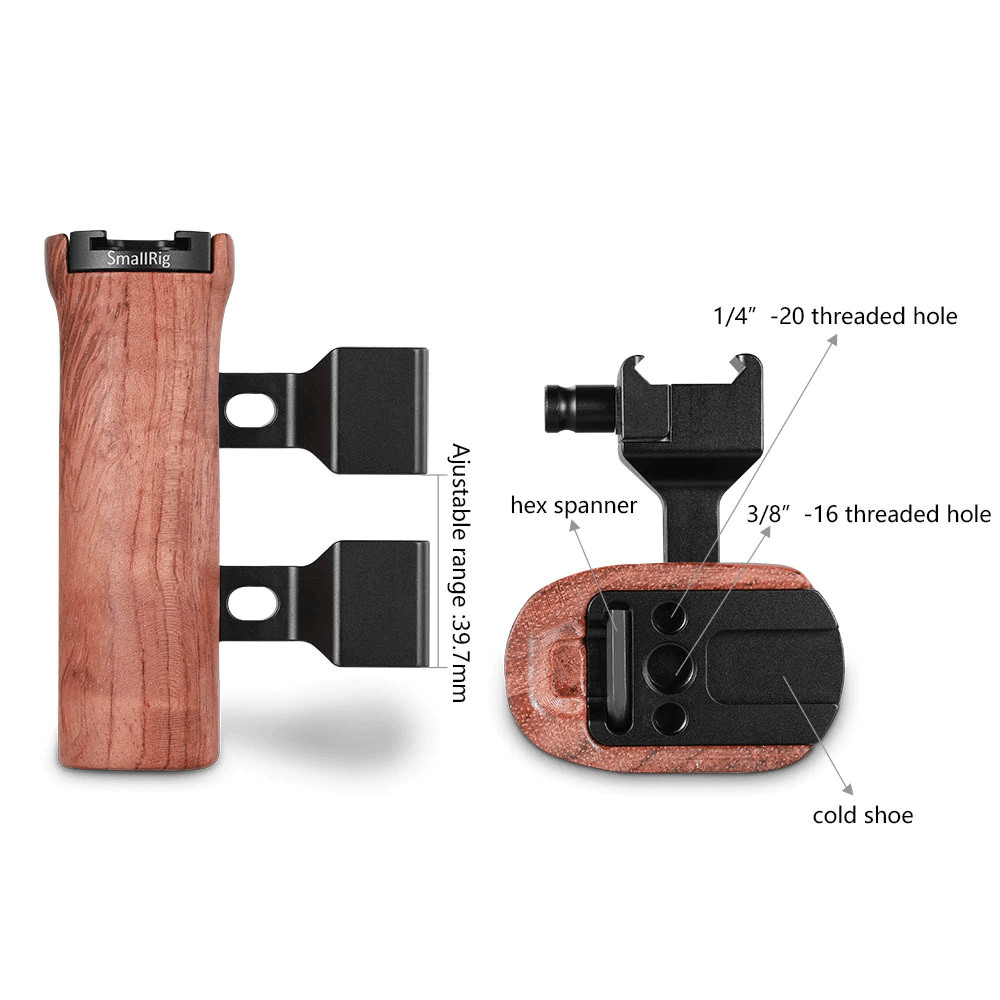 Phụ Kiện Quay Smallrig Wooden Nato Side Handle 2187 - Hàng Nhập Khẩu