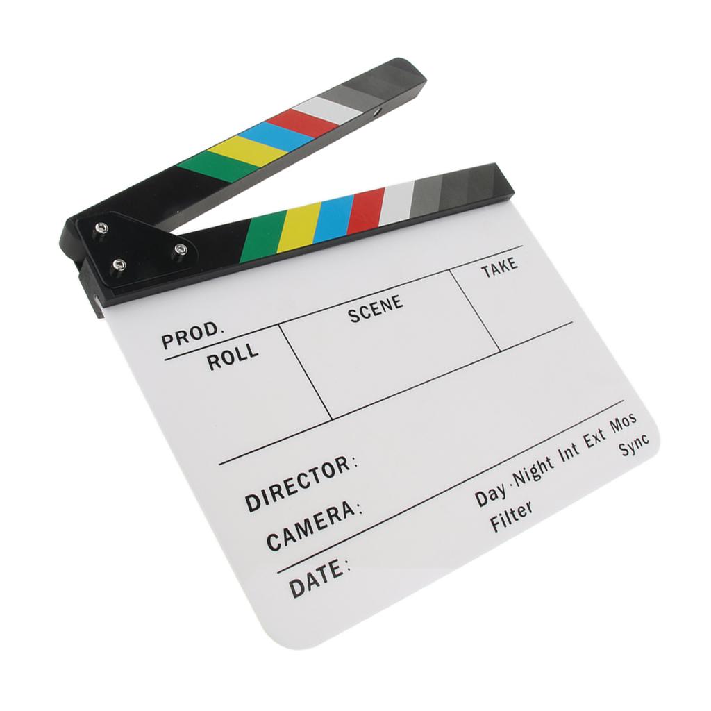 Acrylic Director Clapboard for Movie Advertisement Film Clap