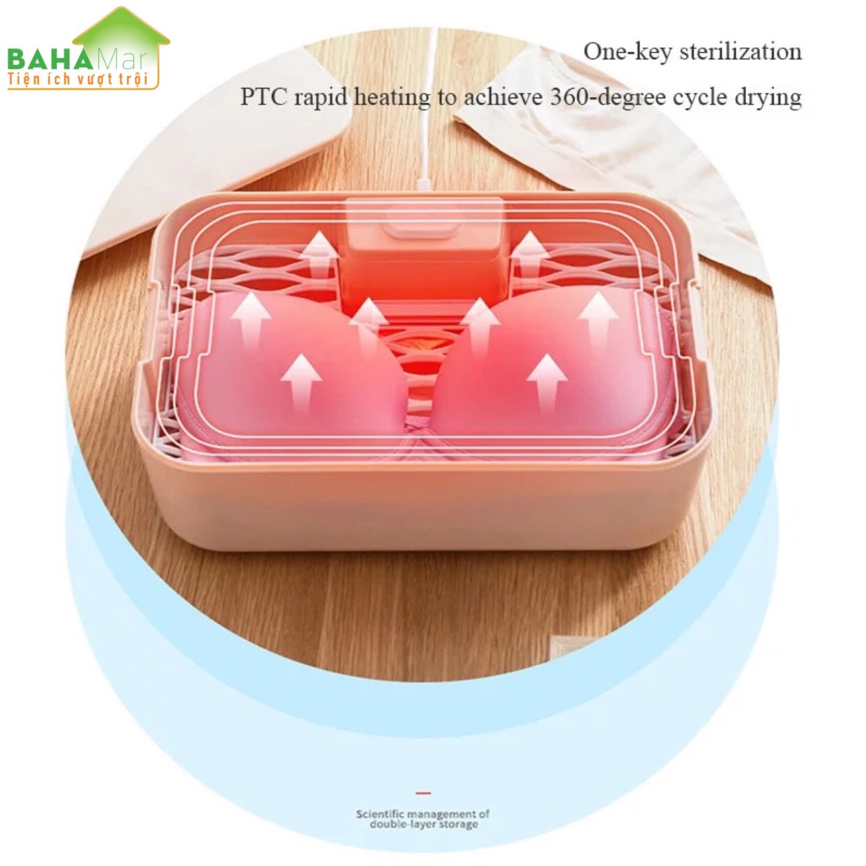 MÁY SẤY VÀ KHỬ TRÙNG DIỆT KHUẨN GIA ĐÌNH - HỘP TIỆT TRÙNG DI ĐỘNG BAHAMAR với tính năng diệt khuẩn vô trùng đảm bảo