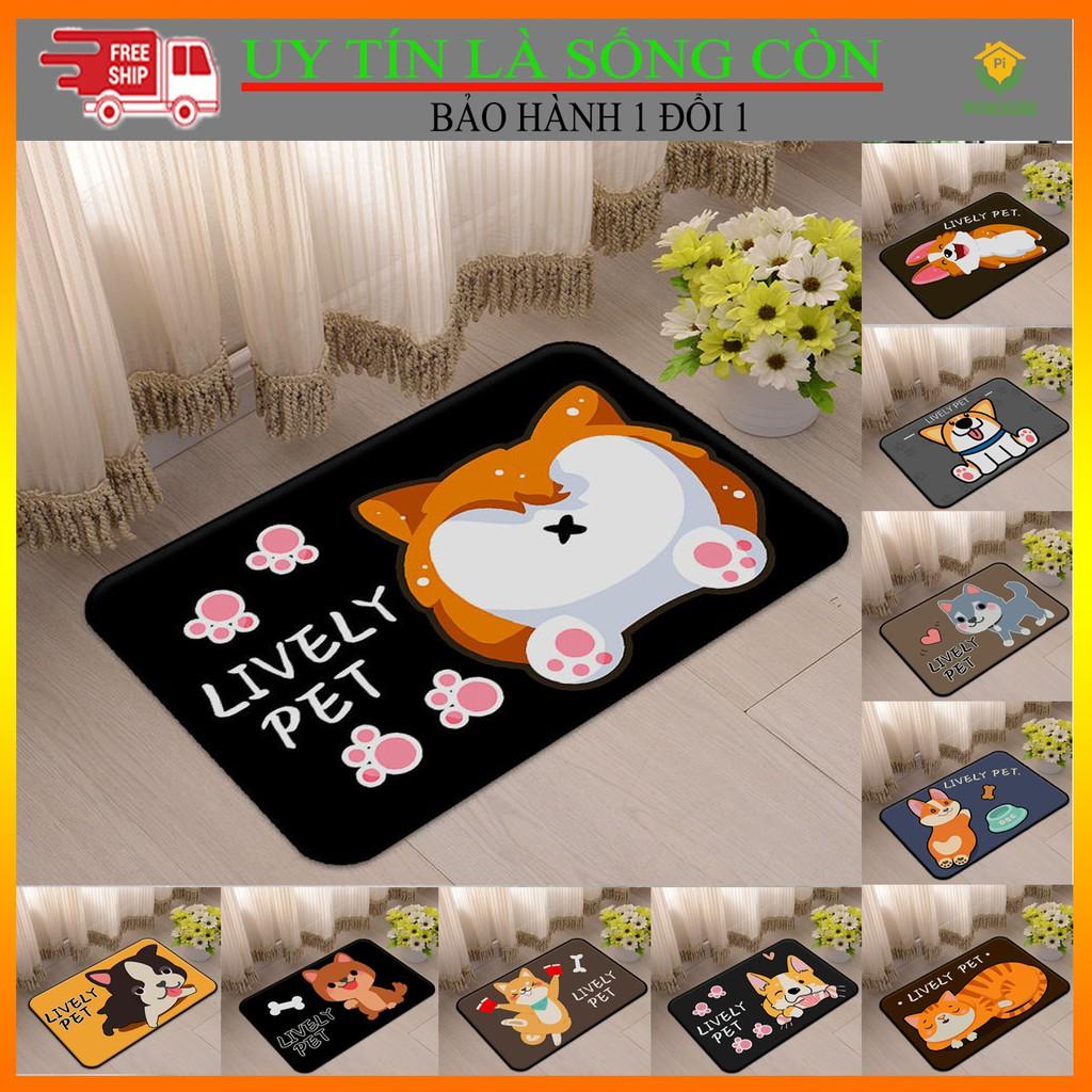 Thảm chân 3D mẫu cún con và nhiều mẫu mã lựa chọn