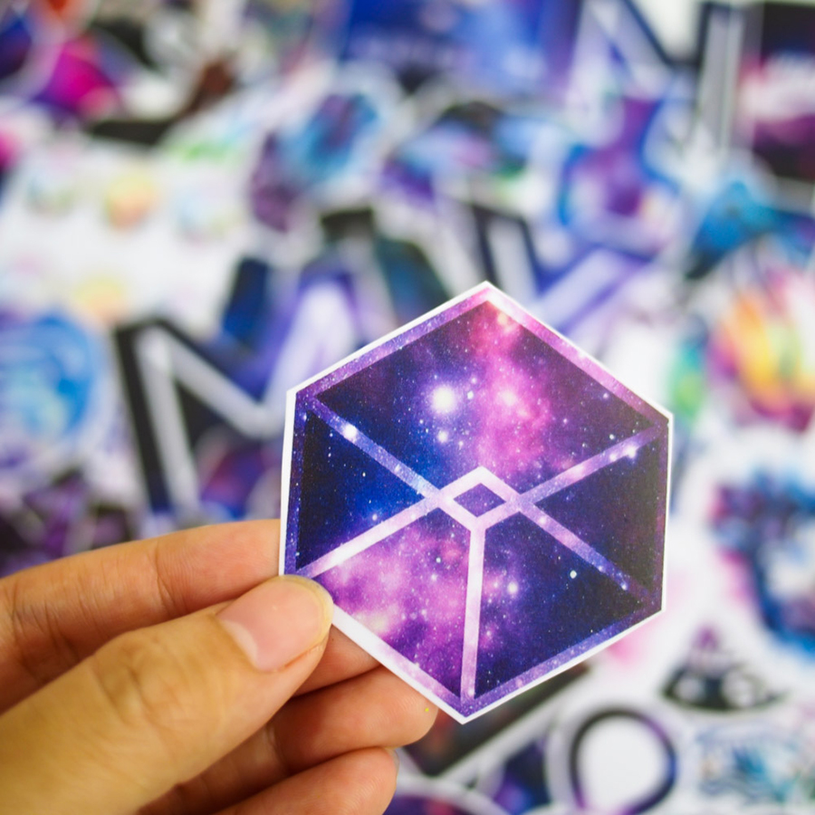 Set 100 Sticker - Galaxy