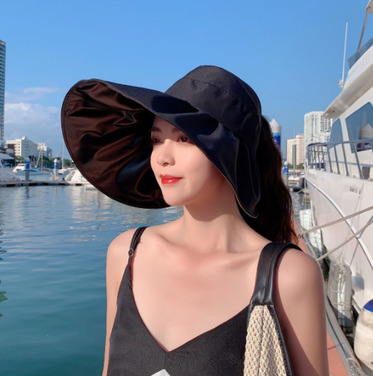 Mũ rộng vành chống nắng phong cách Hàn phủ chống tia UV tuyệt đối, nón nữ rộng vành cao cấp
