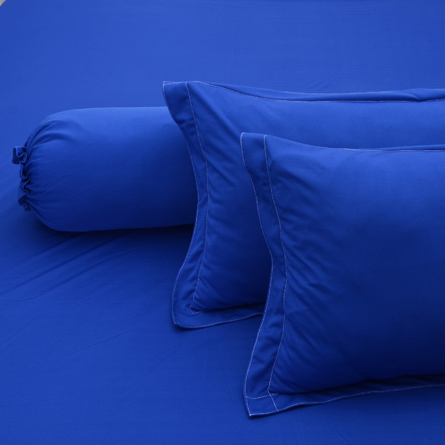 Bộ Drap Thun Lạnh Hàn Quốc ( 4 món } xanh dương- đủ size