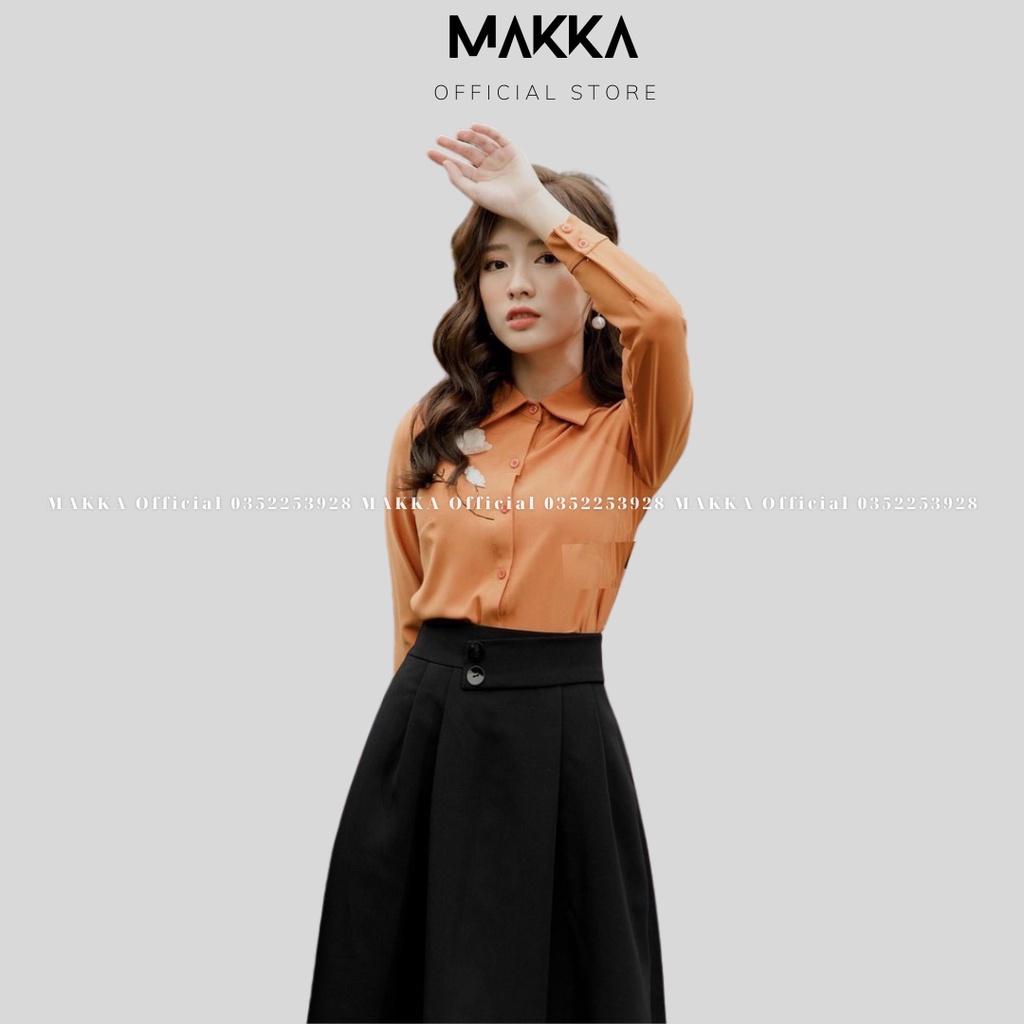 Chân váy MAKKA cv xòe 2 cúc cực xinh thời trang MAKKA 534