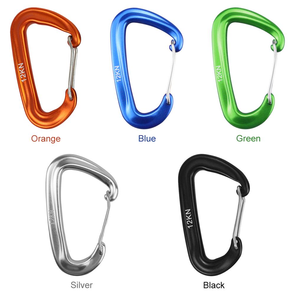 Móc khóa Carabiner chữ D bằng hợp kim nhôm tiện dụng