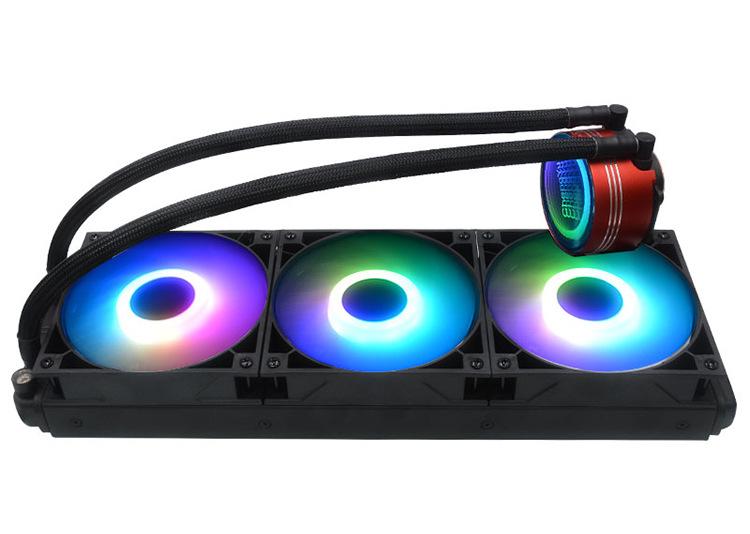 Phong cách mới nhất Chengyu 360 Phiên bản độc quyền làm mát nhanh Quạt RGB làm mát ba hàng máy tính tất cả trong một Bộ tản nhiệt nước làm mát CPU