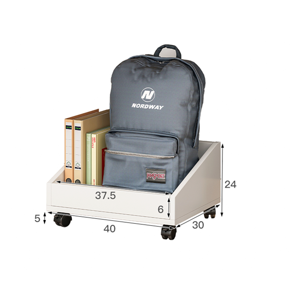 Kệ Gỗ Để Đồ Đa Năng IGA - GP190 - Kệ Văn Phòng Co Bánh Xe Di Chuyển Dễ Dàng