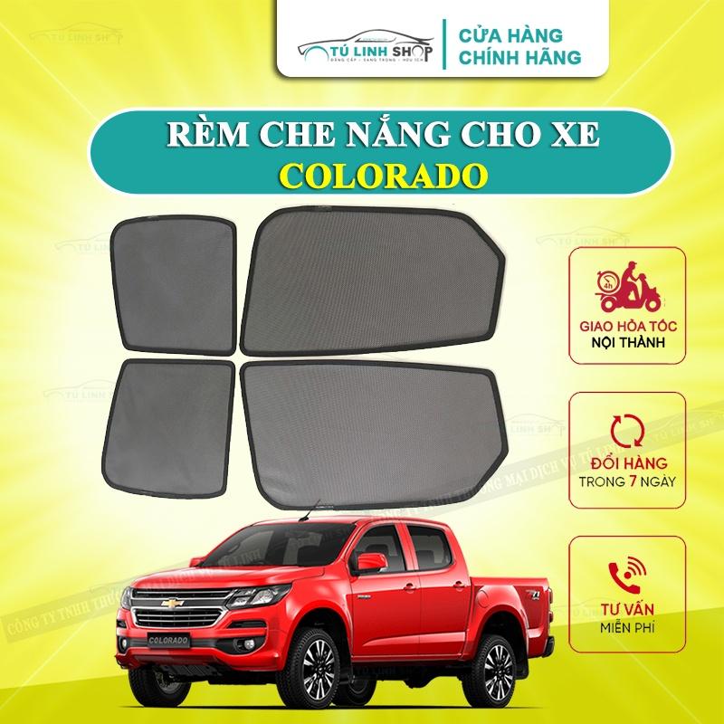 Rèm che nắng nam châm cho xe Chevrolet Colorado, bộ 4 tấm cho 4 cửa, hàng loại 1 cao cấp nhất, vừa khít kính