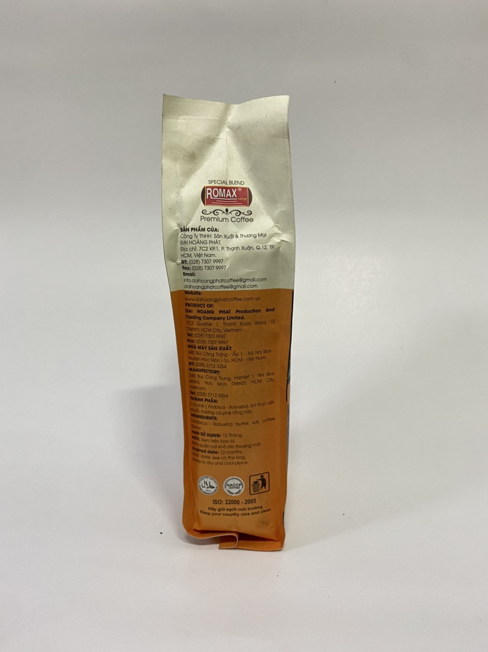 Cà phê rang xay ROMAX HT Arabica Robusta Espresso 500gr - Romax Coffee