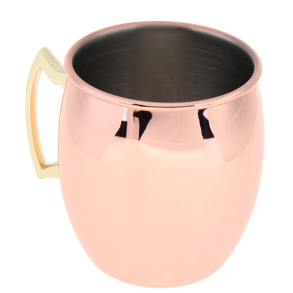 Cocktail Stainless Steel Moscow Mule Mug Steel Plated Cup Beers Wine Tea