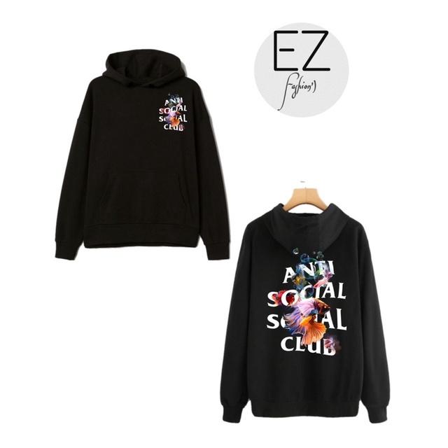 áo hoodie unisex nam nữ hình chữ anti cá có big size vải nỉ bông cao cấp