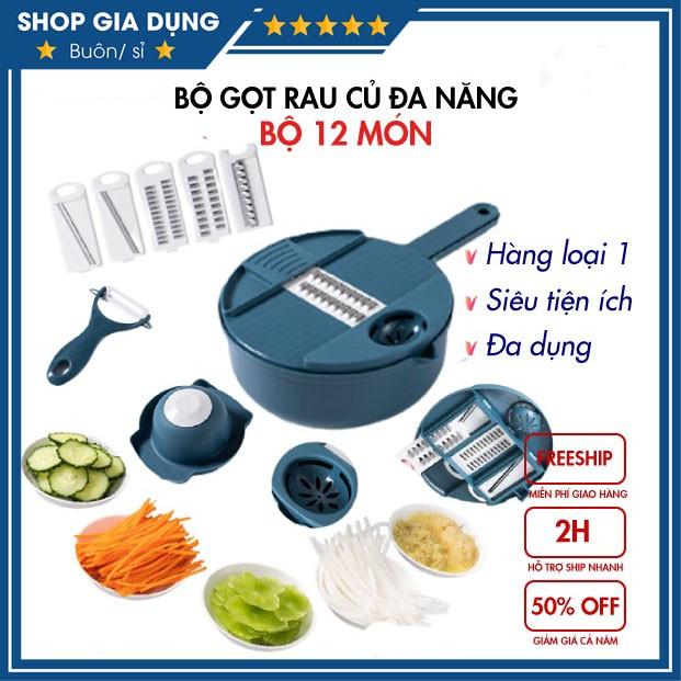 Bộ Dụng Cụ Nạo Bào Rau Củ Quả Đa Năng Siêu Tiện Lợi Không Lo Đứt Tay