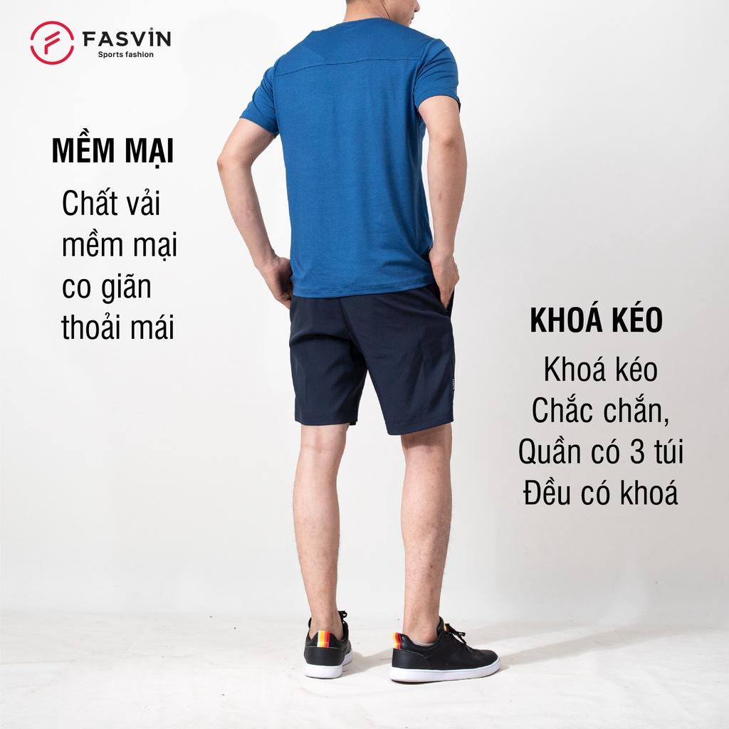 Bộ thể thao nam Fasvin AT22504.HN cổ tròn chất vải mềm nhẹ co giãn thoải mái