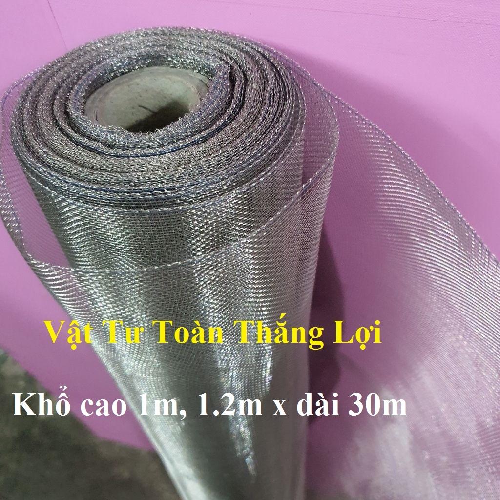 ( KHỔ CAO 1M và 1M2 x dài 30m) CUỘN LƯỚI INOX CHỐNG MUỖI 304