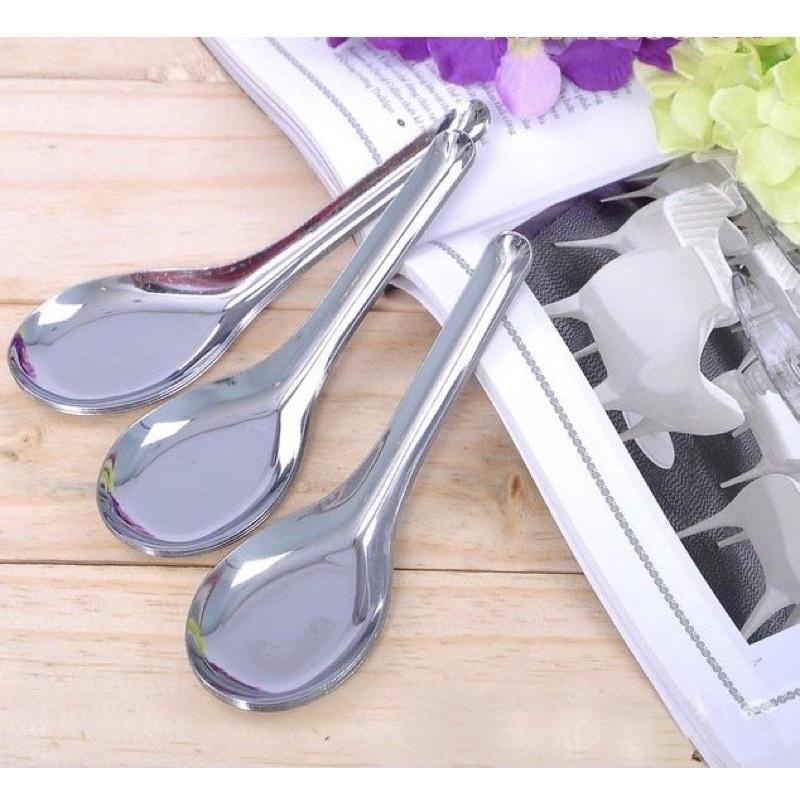 BỘ 10 MUỖNG CANH MUỖNG INOX VUÔNG