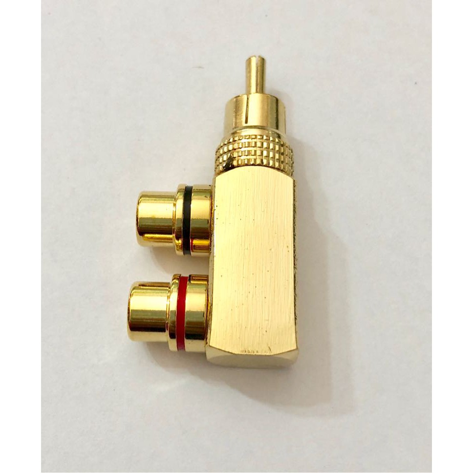 Đầu chuyển từ jack bông sen đực ra 2 lỗ av cái