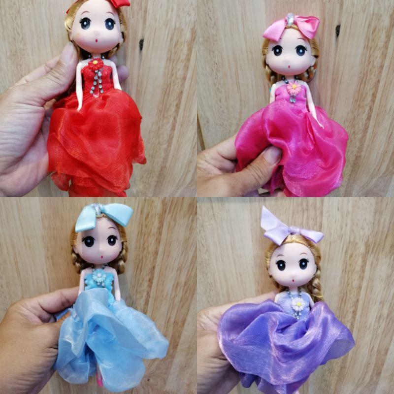 BÚP BÊ CHIBI SIZE 18CM VÁY VẢI ÁNH KIM DỄ THƯƠNG