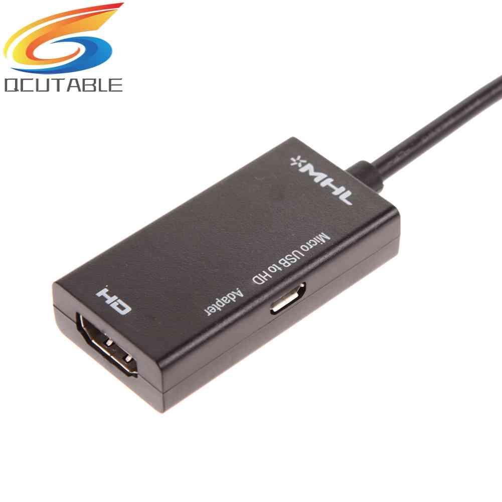 Bộ ChuyểN ĐổI Micro USB Sang HDMI A / V TV Cho LG HTC SonySamSungHDTV