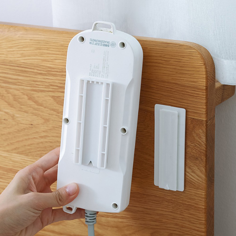 Móc Treo Ổ Cắm Điện, Cục Phát Wifi Modem Dán Tường Siêu Chắc, Móc Dán Ổ Cấm Điện