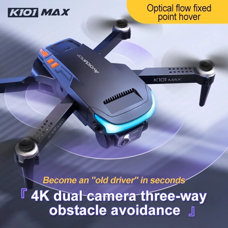 Máy Bay Flycam DRONE K101 Max, Drone Camera Mini, Máy Bay Điều Khiển Từ Xa 4 Cánh Tầm Bay Xa, Lai cam Điều Khiển Từ Xa, Phờ Lai Cam