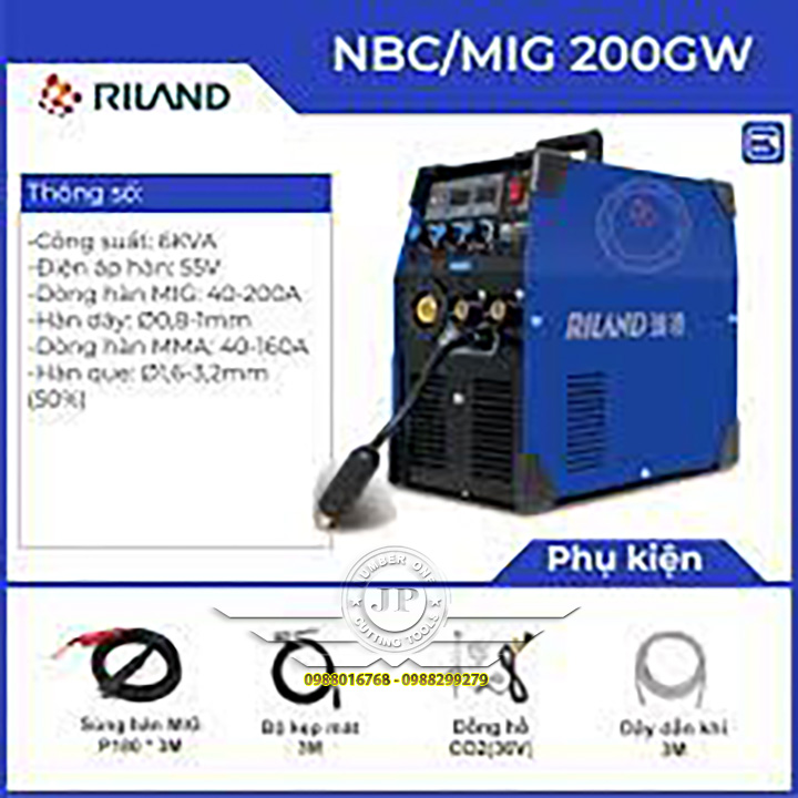 Máy Hàn Mig Riland NBC-200GW 220V