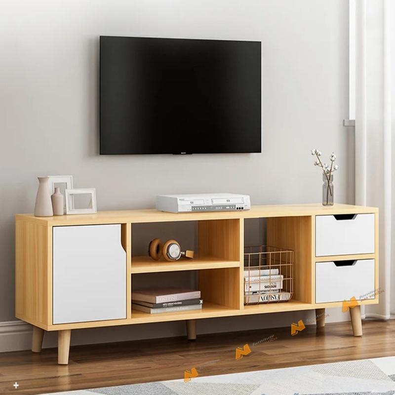 Made in VN Kệ tivi gia đình bằng gỗ mdf 17mm công ty Mộc Phát độ bền trên 30 năm AN052