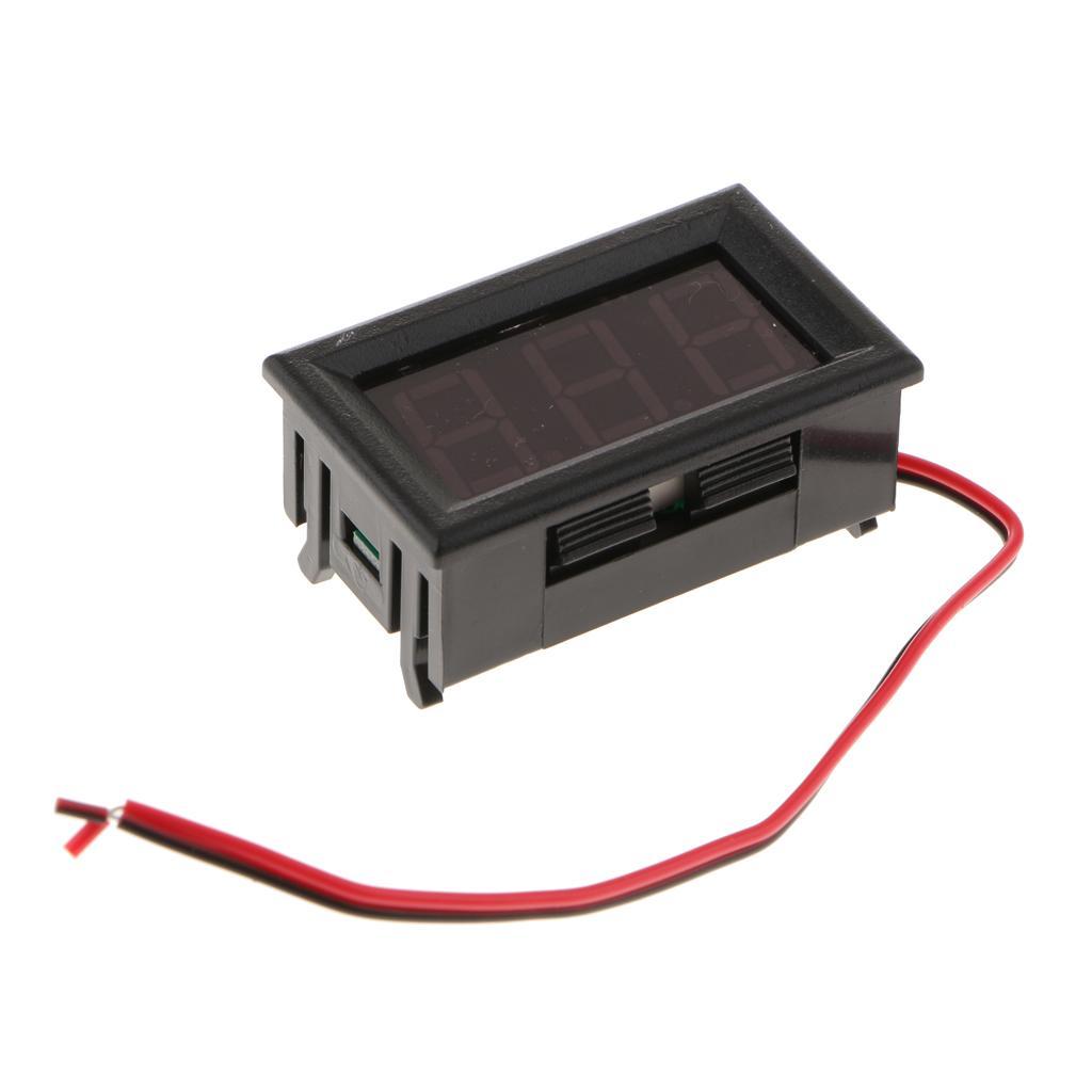 0.56 Inch 2-Wire Voltage Meter Head Monitor Tester LED Digital Voltmeter Blue