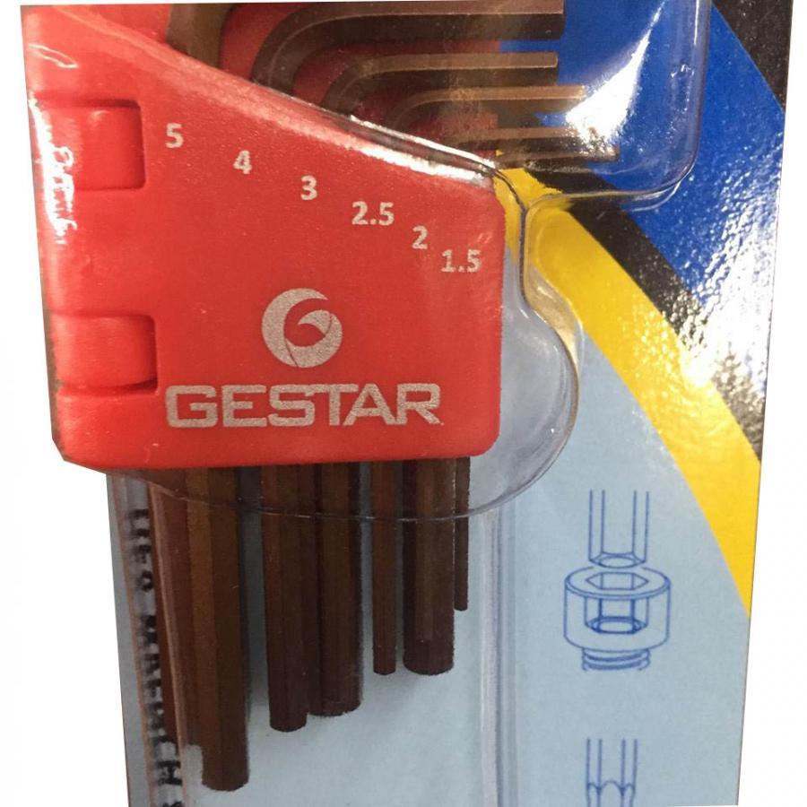 Bộ lục giác 9PCS bằng ngắn GE666-091 GESTAR 23-051