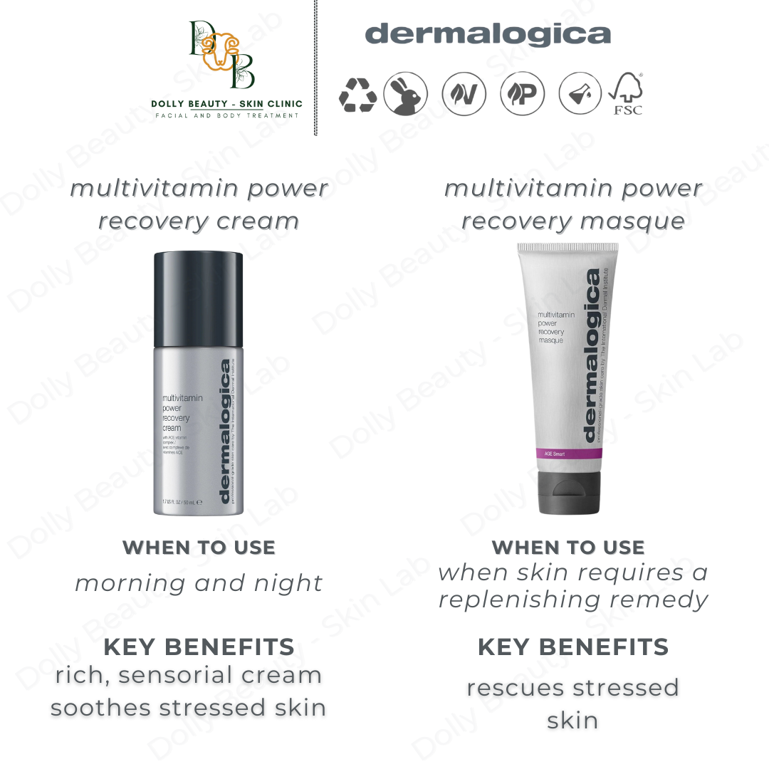 Mặt nạ vitamin cô đặc MULTIVITAMIN RECOVERY MASQUE 75ml của Dermalogica - Dolly Beauty