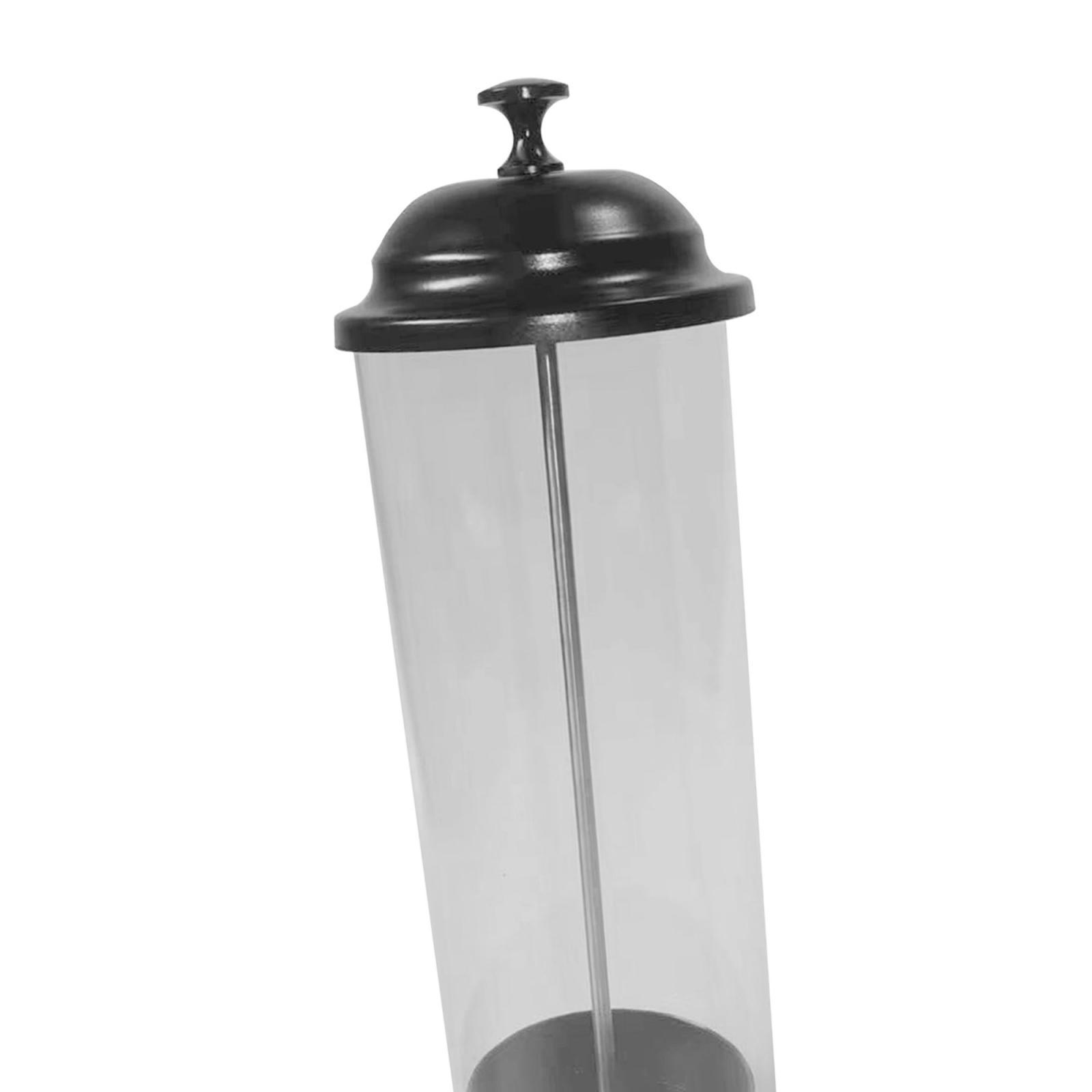 Drinking Straw Container, Straw Dispenser Holder, Transparent Drinking Straw Dispenser Drinking Straw Holder for Bar, Dining Room, Kitchen