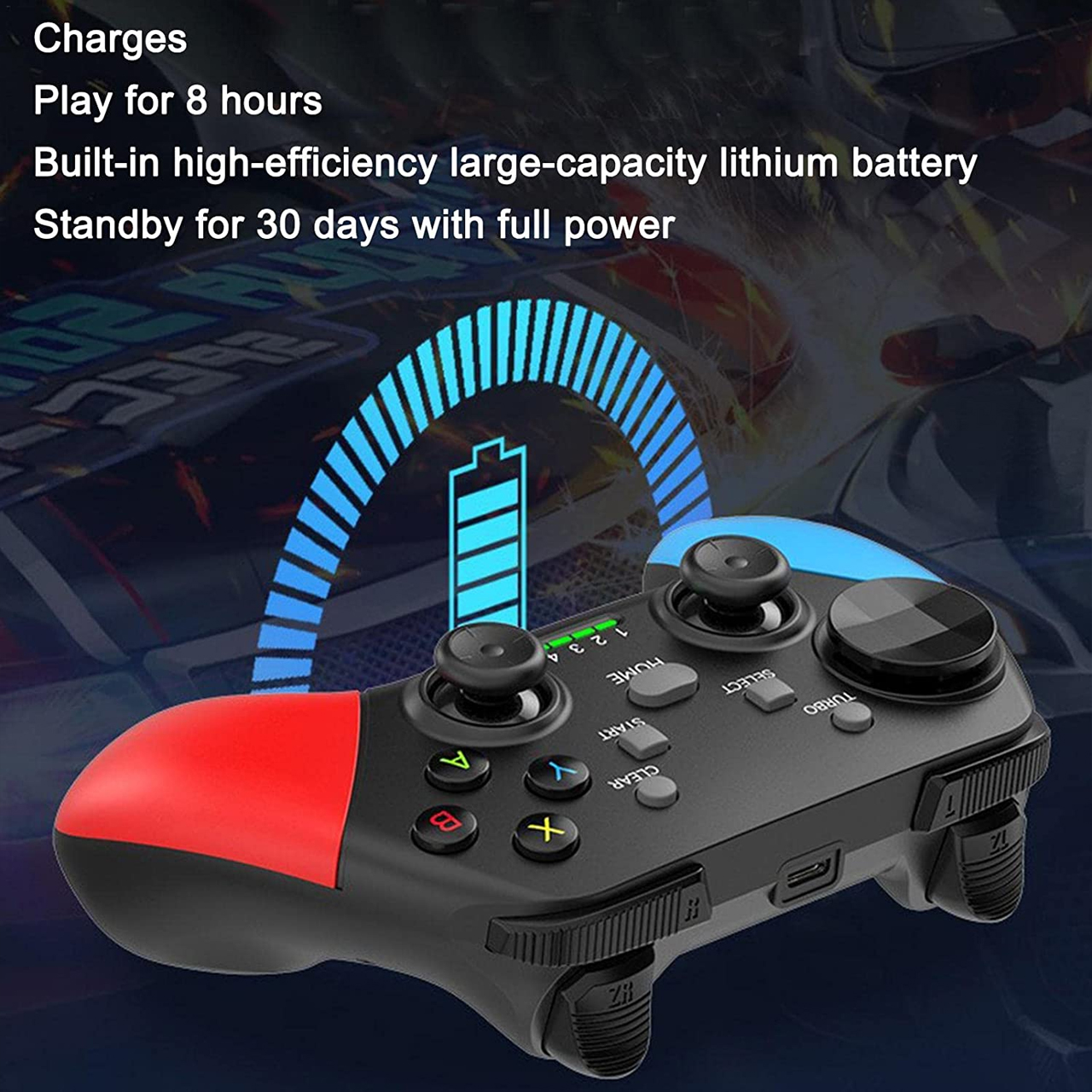 Tay cầm chơi game Bluetooth không dây Vinetteam G9 có rung bộ điều khiển chơi game chuyên dụng cho máy chơi game Switch Console - hàng chính hãng