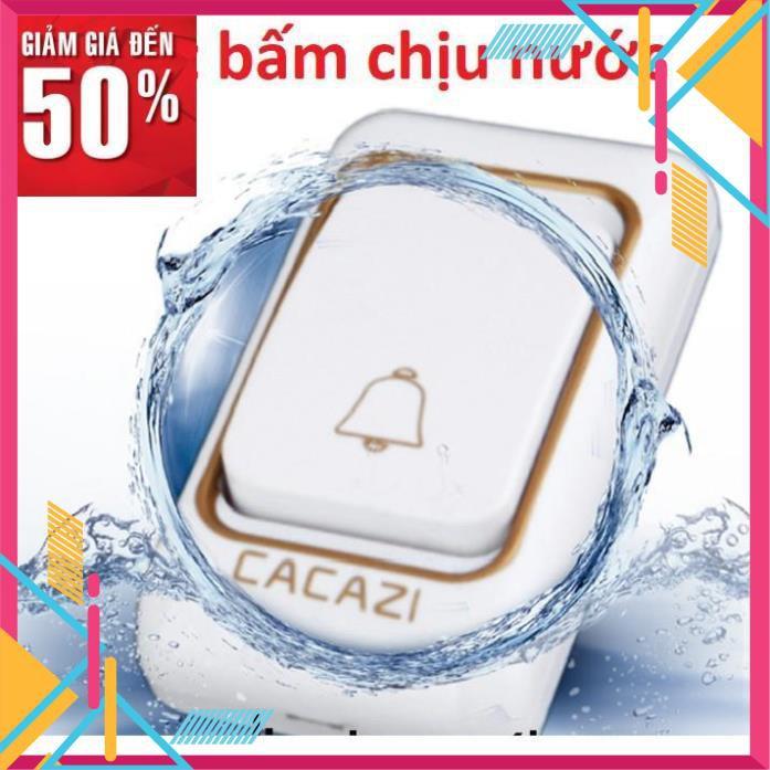 Chuông cửa không dây thông minh cacazi k01 báo khách điều khiển từ xa 300m chống nước cao cấp