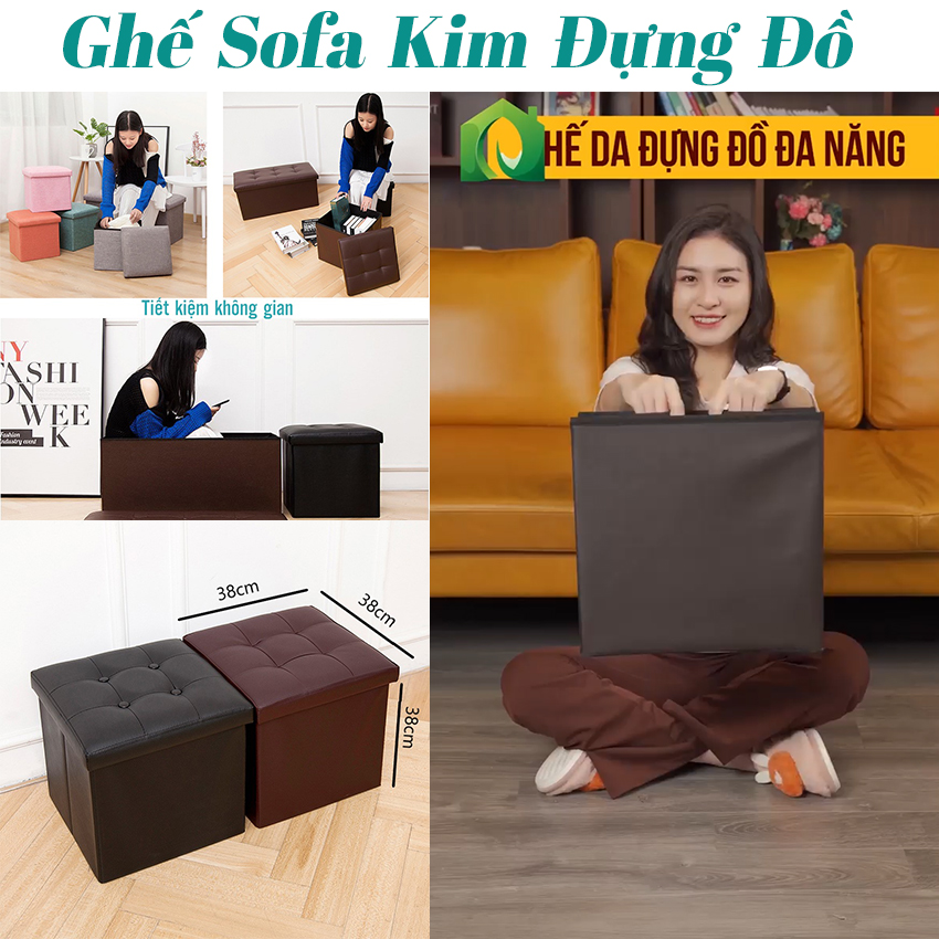 GHẾ SOFA ĐỰNG ĐỒ ĐA NĂNG, GHẾ NGỒI KIÊM ĐỰNG ĐỒ , CÓ THỂ GẤP GỌN TIỆN ÍCH , TIẾT KIỆM KHÔNG GIAN