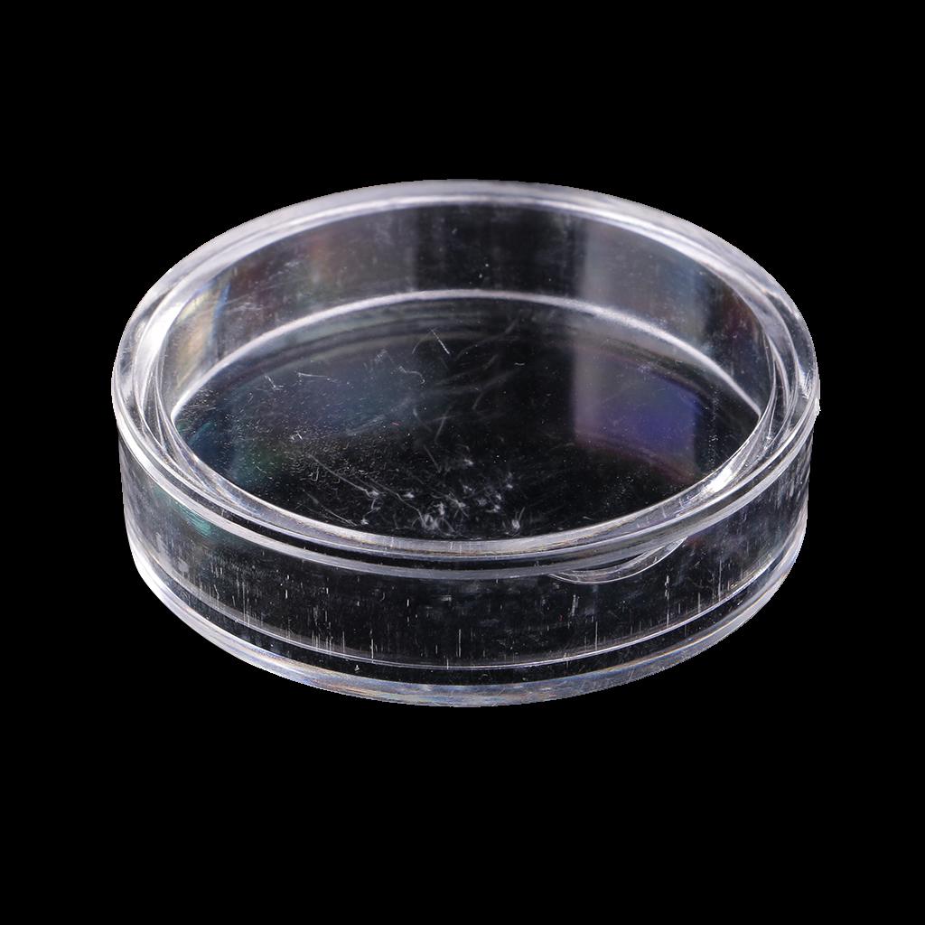 20pcs Clear Round Plastic Coin Capsules Container Storage Holder Case
