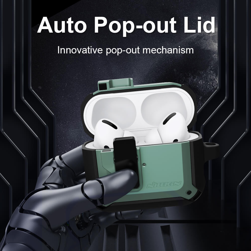 Bao case chống sốc dành cho Apple airpods 3 có nút mở nắp hiệu Nillkin Bounced Protective case - hàng nhập khẩu