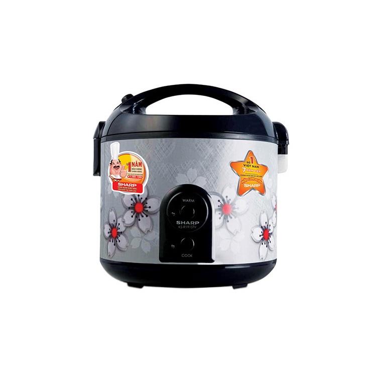 Nồi cơm điện nắp gài Sharp KS-NR191STV''SS'' 1.8 L - Hàng chính hãng
